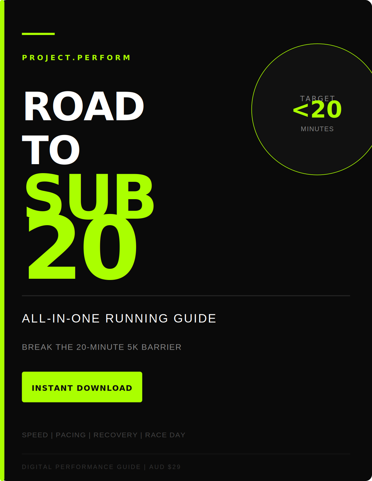 Road to Sub 20: All-in-One Running Guide