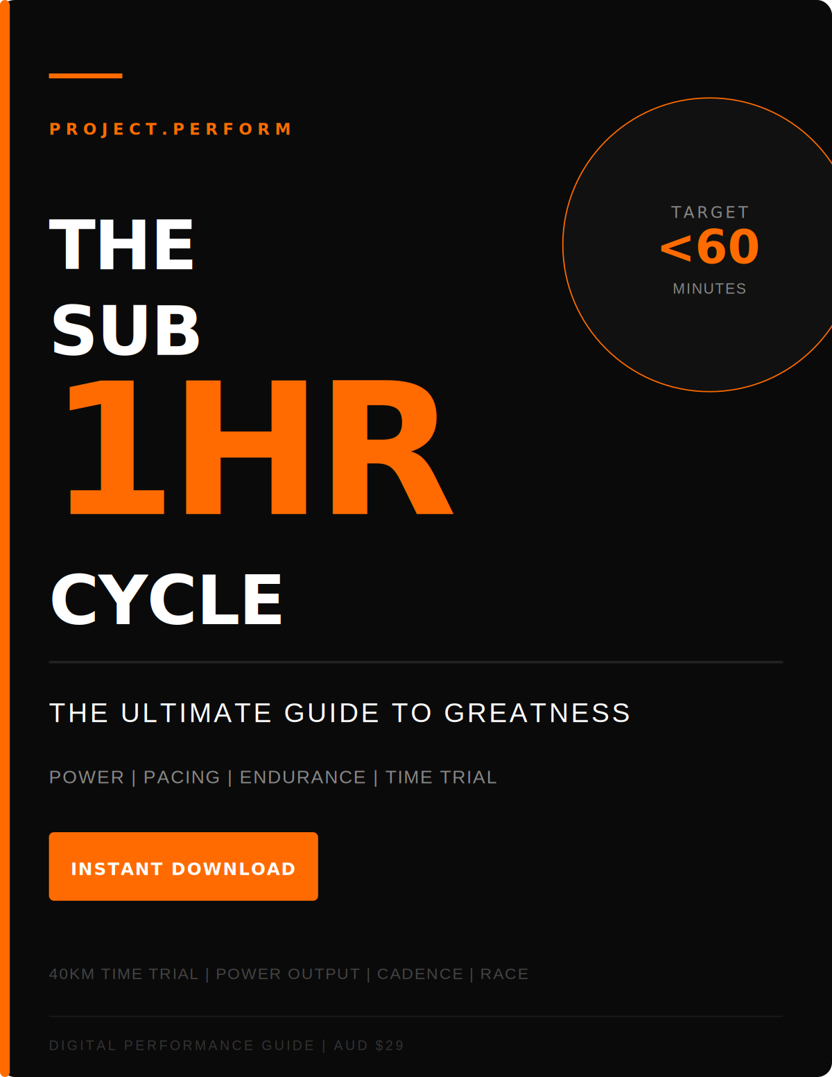 The Sub 1 Hour Cycle: The Ultimate Guide to Greatness