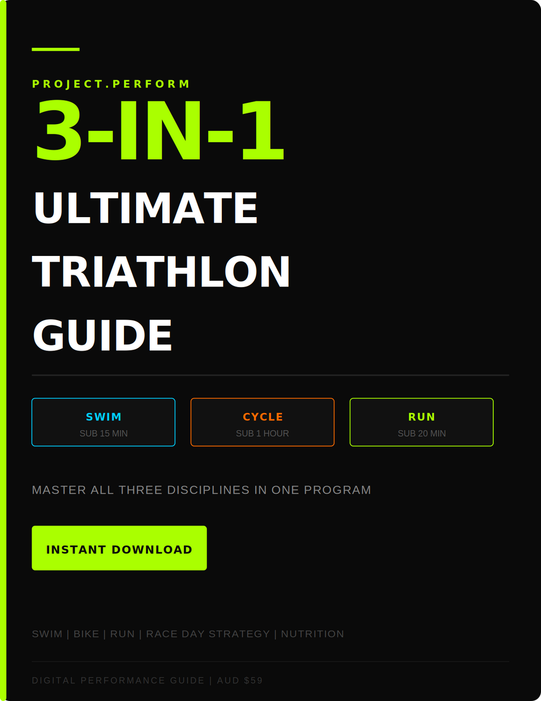 3-in-1 Ultimate Triathlon Guide